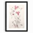 Vintage Botanical Art Prints – Soft Pink Floral Illustration
