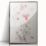 Vintage Botanical Art Prints – Soft Pink Floral Illustration