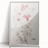 Vintage Botanical Art Prints – Soft Pink Floral Illustration