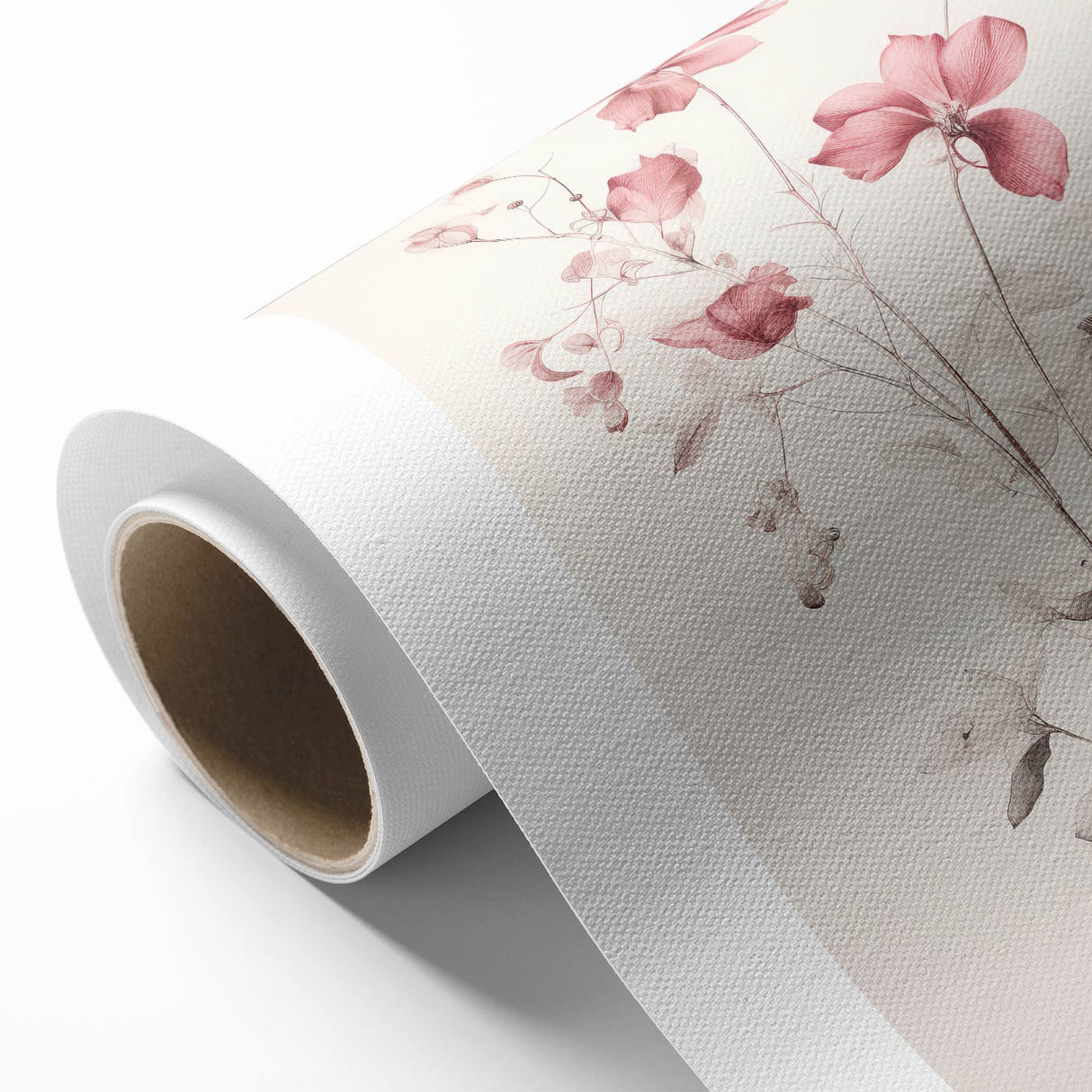 Vintage Botanical Art Prints – Soft Pink Floral Illustration