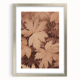 Vintage Botanical Art Prints – Neutral Leaf Illustration in Brown Tones