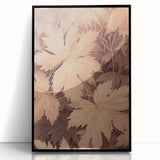 Vintage Botanical Art Prints – Neutral Leaf Illustration in Brown Tones