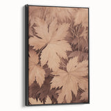 Vintage Botanical Art Prints – Neutral Leaf Illustration in Brown Tones