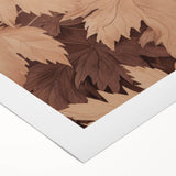 Vintage Botanical Art Prints – Neutral Leaf Illustration in Brown Tones