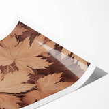 Vintage Botanical Art Prints – Neutral Leaf Illustration in Brown Tones