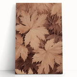 Vintage Botanical Art Prints – Neutral Leaf Illustration in Brown Tones