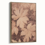 Vintage Botanical Art Prints – Neutral Leaf Illustration in Brown Tones