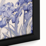 Vintage Botanical Art Prints – Blue Iris Flower Illustration