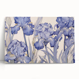 Vintage Botanical Art Prints – Blue Iris Flower Illustration