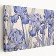 Vintage Botanical Art Prints – Blue Iris Flower Illustration
