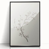 Vintage Botanical Art Prints – Black and White Branch Illustration