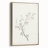 Vintage Botanical Art Prints – Black and White Branch Illustration