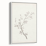 Vintage Botanical Art Prints – Black and White Branch Illustration