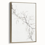 Vintage Botanical Art Prints – Elegant Branch Pencil Drawing