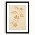 Vintage Botanical Art Prints – Soft Beige Leaf Illustration