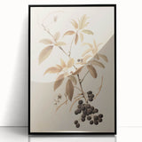 Vintage Botanical Art Prints – Branch with Berries Illustration