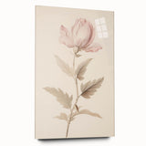 Vintage Botanical Art Prints – Soft Pink Flower Illustration