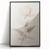 Vintage Botanical Art Prints – Soft Pink Flower Illustration