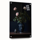 Vintage Botanical Art Prints – Elegant Rose Vase Illustration