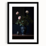 Vintage Botanical Art Prints – Elegant Rose Vase Illustration