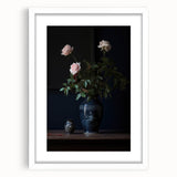 Vintage Botanical Art Prints – Elegant Rose Vase Illustration