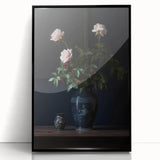 Vintage Botanical Art Prints – Elegant Rose Vase Illustration