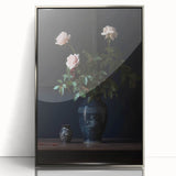 Vintage Botanical Art Prints – Elegant Rose Vase Illustration