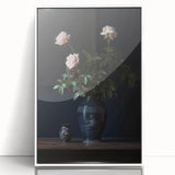 Vintage Botanical Art Prints – Elegant Rose Vase Illustration