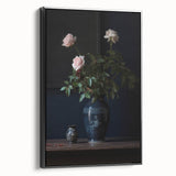 Vintage Botanical Art Prints – Elegant Rose Vase Illustration