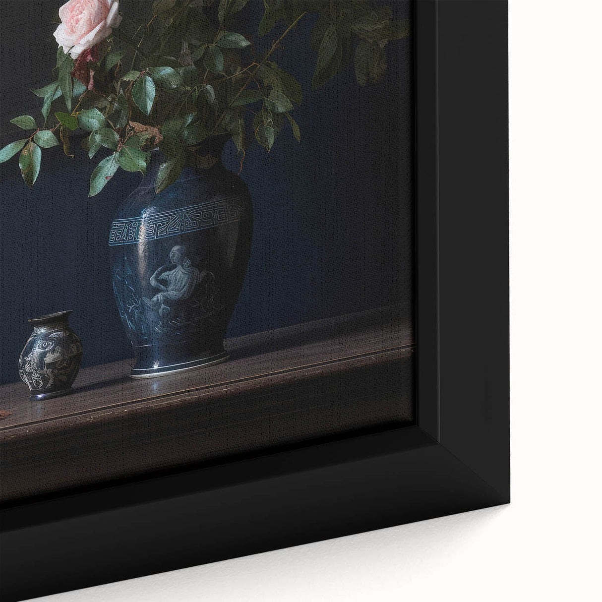 Vintage Botanical Art Prints – Elegant Rose Vase Illustration