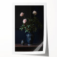 Vintage Botanical Art Prints – Elegant Rose Vase Illustration