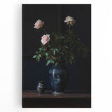 Vintage Botanical Art Prints – Elegant Rose Vase Illustration