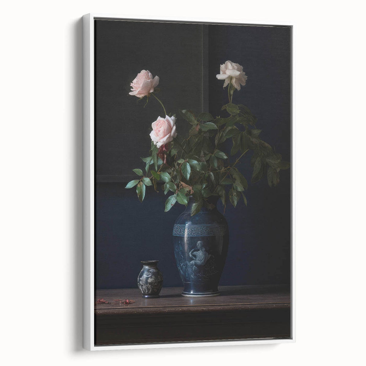 Vintage Botanical Art Prints – Elegant Rose Vase Illustration