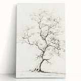 Vintage Botanical Art Prints – Pencil Tree Illustration