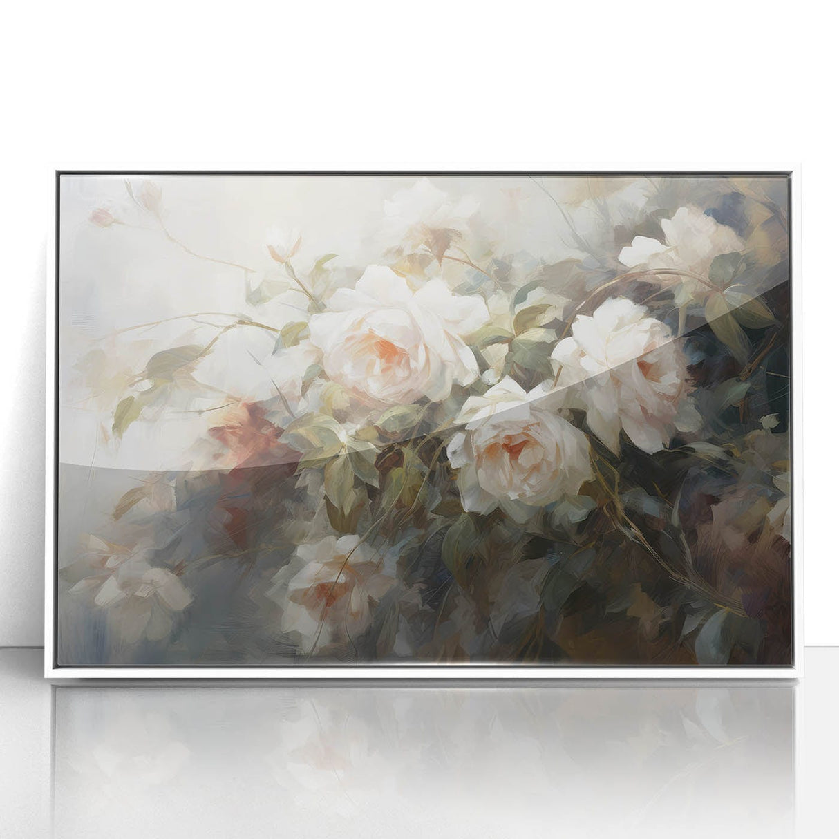 Vintage Botanical Art Prints – Soft Pink Roses Illustration