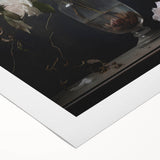 Vintage Botanical Art Prints – Soft Pink Roses in Vase Illustration