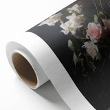 Vintage Botanical Art Prints – Soft Pink Roses in Vase Illustration