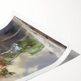 Vintage Botanical Art Prints – Red Flowers in Vase Illustration