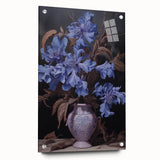 Vintage Botanical Art Prints – Blue Flowers in Vase Illustration