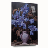 Vintage Botanical Art Prints – Blue Flowers in Vase Illustration
