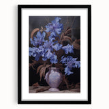 Vintage Botanical Art Prints – Blue Flowers in Vase Illustration
