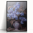 Vintage Botanical Art Prints – Blue Flowers in Vase Illustration