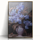 Vintage Botanical Art Prints – Blue Flowers in Vase Illustration