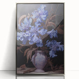 Vintage Botanical Art Prints – Blue Flowers in Vase Illustration