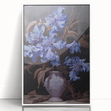 Vintage Botanical Art Prints – Blue Flowers in Vase Illustration