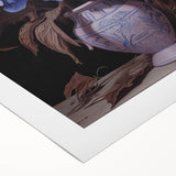 Vintage Botanical Art Prints – Blue Flowers in Vase Illustration