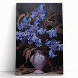 Vintage Botanical Art Prints – Blue Flowers in Vase Illustration