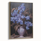 Vintage Botanical Art Prints – Blue Flowers in Vase Illustration