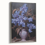 Vintage Botanical Art Prints – Blue Flowers in Vase Illustration