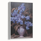Vintage Botanical Art Prints – Blue Flowers in Vase Illustration